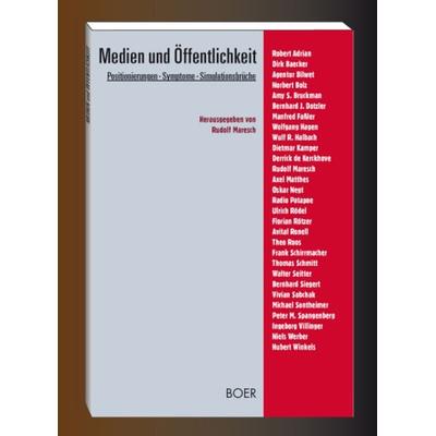 Medien und Öffentlichkeit, Taschenbuch von Manfred Fassler,Norbert Bolz,Wulf R. Halbach,Dietmar Kamper,Derrick de Kerckhove, Boer Verlag,