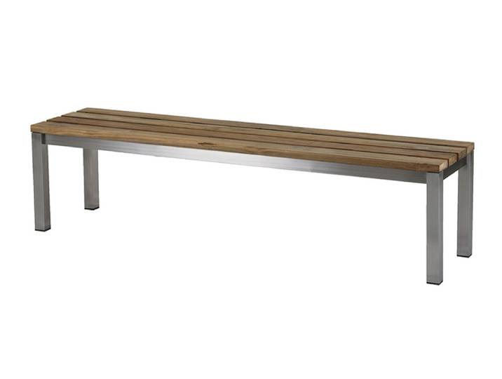 Diamond Garden Piero Bank Edelstahl/Recycled Teak