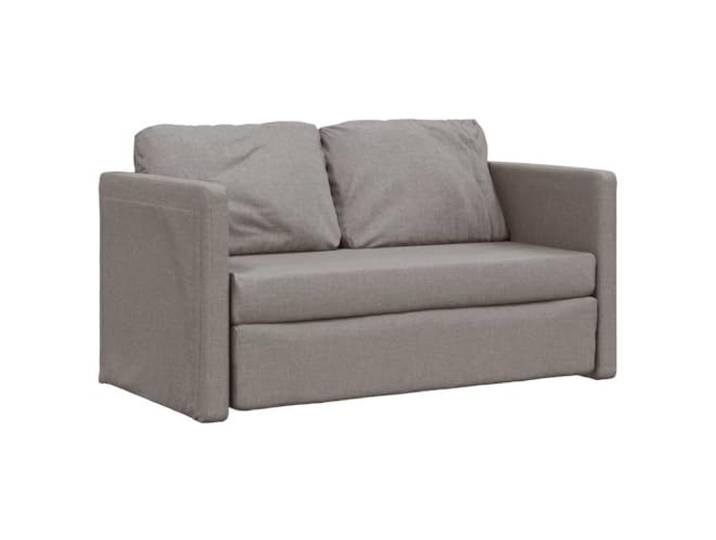 vidaXL Bodensofa mit Schlaffunktion Taupe 112x174x55 cm Stoff