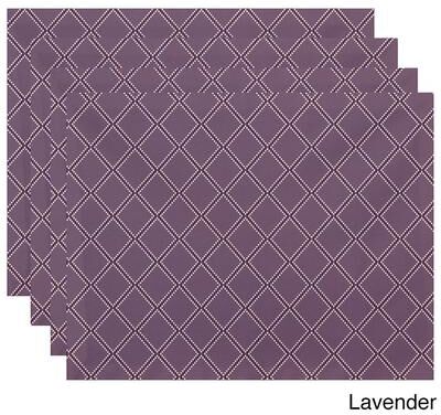 E by Design 18 x 14-inch Diamond Dots Geometric Print Placemat (Set of 4)