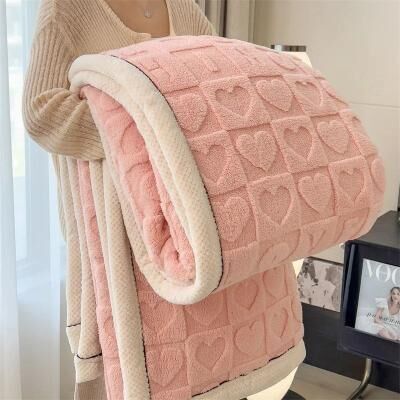 Uplift Picks Taffeta Velvet Carved Blanket Thick Double Sided Plush Throw 7 120x200 Cm