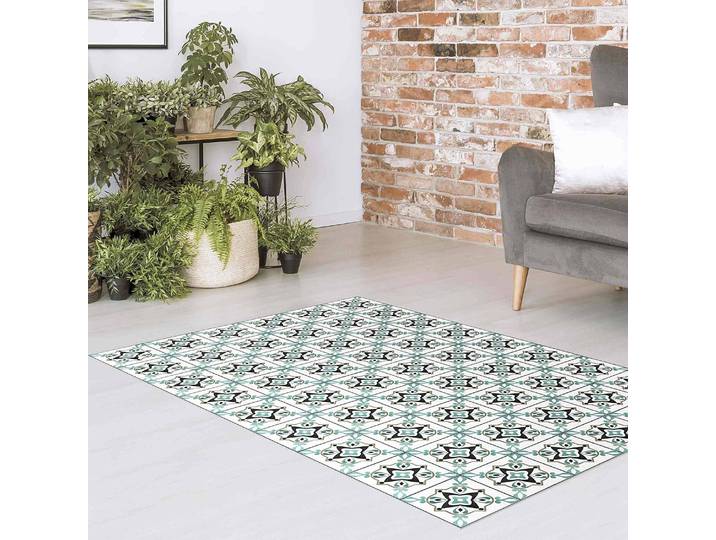 Vinylteppich Fliesenspiegel 100 x 150cm Türkis