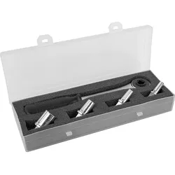 Stufenschlüssel Ratschen-Set mit Einsätzen Größe 3/8''+1/2''+3/4''+1''