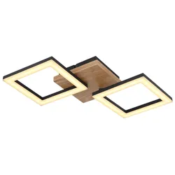 Globo 67280-18 Kerry Deckenleuchte Metall Schwarz Matt, Led