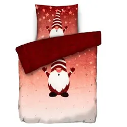 MONT CHALET Fell-Wendebettwäsche Wichtel Mikrofaser Rückseite Einzelbett, 2tlg.
