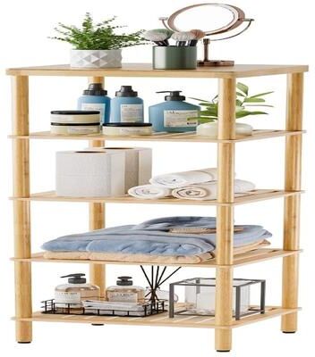 No Bamboo Bathroom Shelf