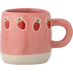 Millie Tasse 110 ml, rosa mit Erdbeeren