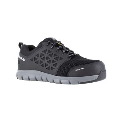 Sicherheitsschuh REEBOK "Sicherheitsschuhe Excel Light S1P" Gr. 43, schwarz, 43, Obermaterial: 100% sonstige Fasern AF., Schuhe