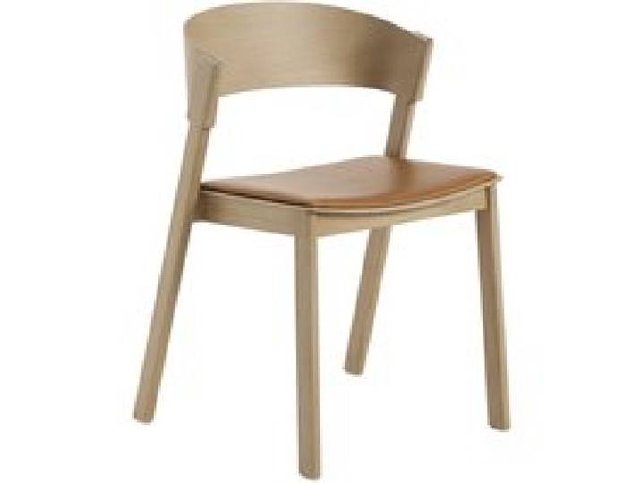 Muuto - Cover Side Stuhl mit Lederpolster