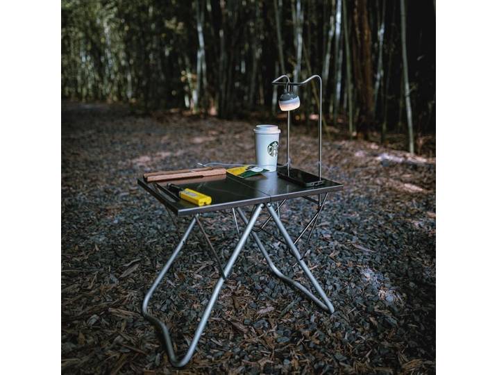 Table de camping en acier inoxydable, support latéral, multifonctionnel, brittop T1, bureau, évalué pour les lumières, bol à neige, réchaud à papier cartonné