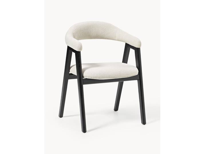 Chaise à accoudoirs avec garnissage Nik