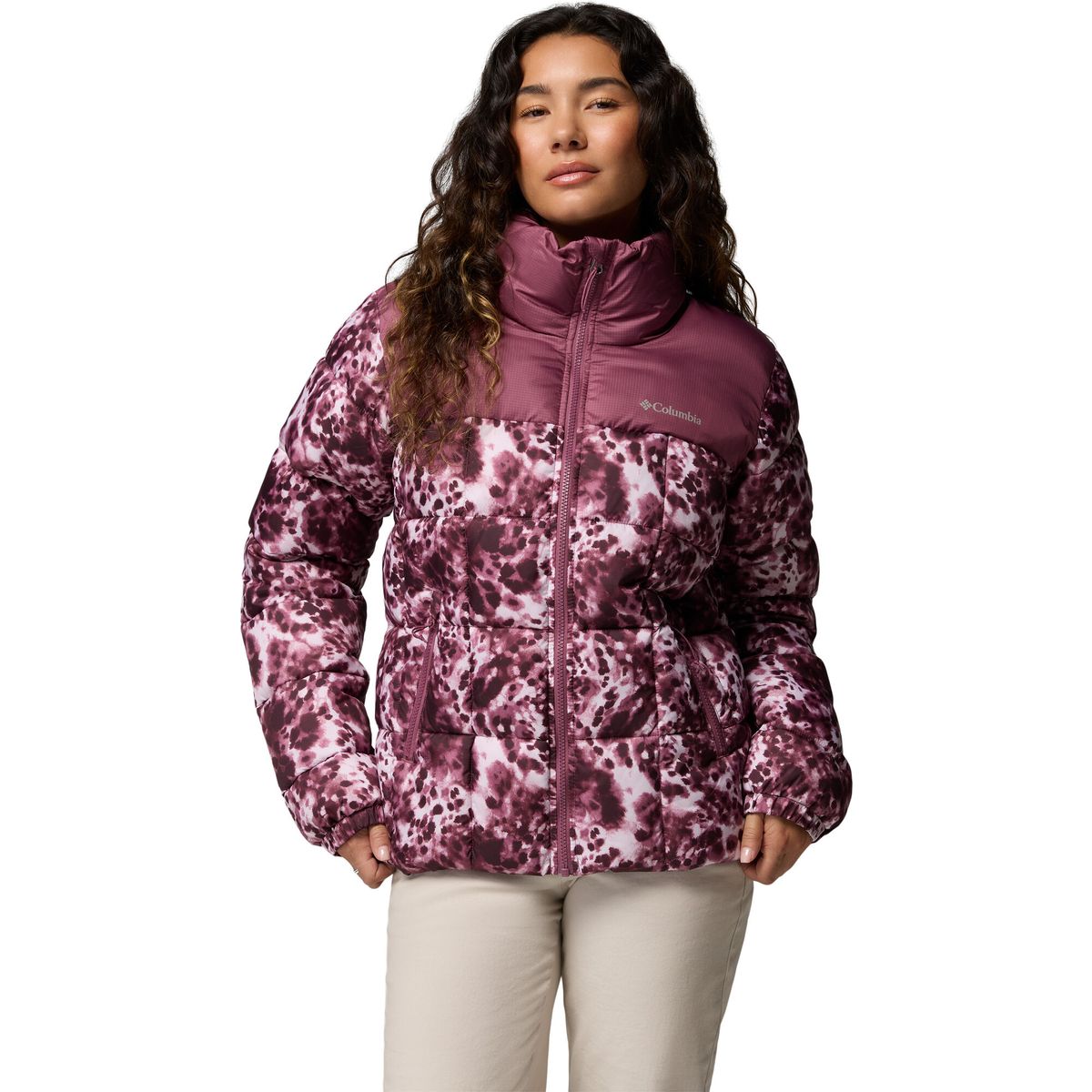 Columbia Women’s Puffect III Printed Puffer Jacket antique mauve dyecamo, antique mauve (551) XL 217128-2171281-551-XL