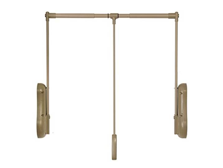 xcfhRTdxf Kleiderstange, Robuste Schrank-Ausziehstange, Kleiderbügel, Kleiderschrank-Hebeschiene(Khaki,20-25.6inch)