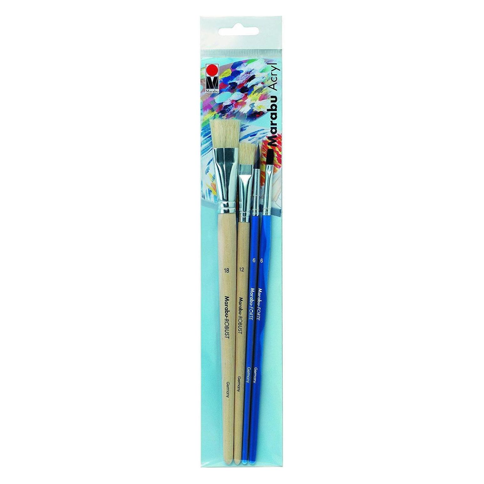 Marabu Pinsel-Set Acryl (12 mm) (018000202) Mindestbestellmenge: 5 Stück