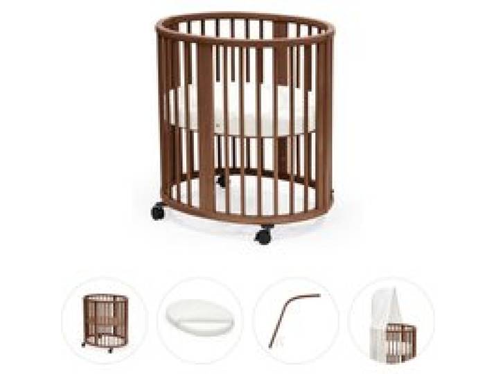 Bundle Sleepi Mini inkl. Matratze und Spannbetttuch, Himmelstange und Himmel
