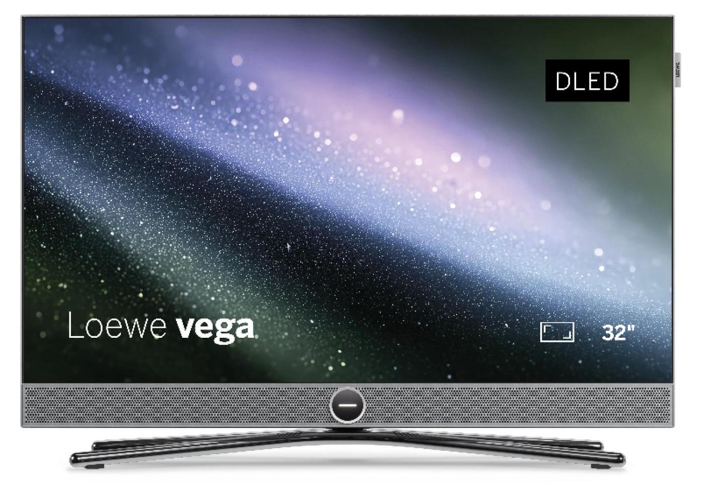 Loewe vega 32" 4K Ultra HD Smart-TV mit Dolby Vision IQ, Dual Channel, HDMI 2.1, integrierter Soundbar & Smart Streaming