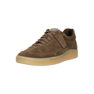Sneaker CLARKS "CraftRally Ace", Herren, Gr. 44, braun (khaki), Leder, Schuhe Sneaker, mit griffiger Laufsohle