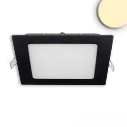 ISOLED LED Downlight, eckig, 9W, CRI90, IP42, ultraflach, blendungsreduziert, dimmbar, 3000K, schwarz ISO-115462