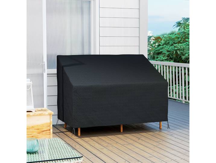 Outsunny Housse Banc 2 Places Imperméable Patio 140x84x56 cm
