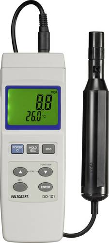 VOLTCRAFT DO-101 Sauerstoff-Messgerät 0 - 20 mg/l Wechselbare Elektrode, mit Temperaturmessfunktion
