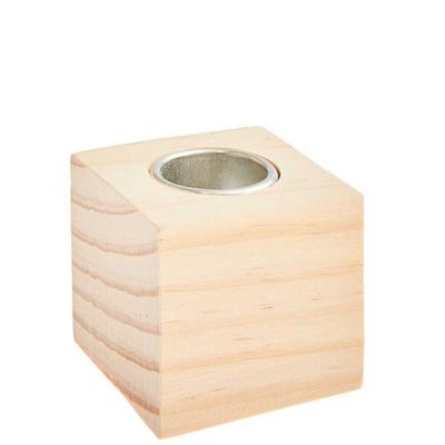 Kerzenhalter Würfel, 4,5 x 4,5 x 4,5 cm, 100%