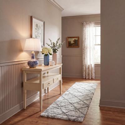 SAFAVIEH Hudson Shag Estella Diamond Trellis 2-inch Thick Rug