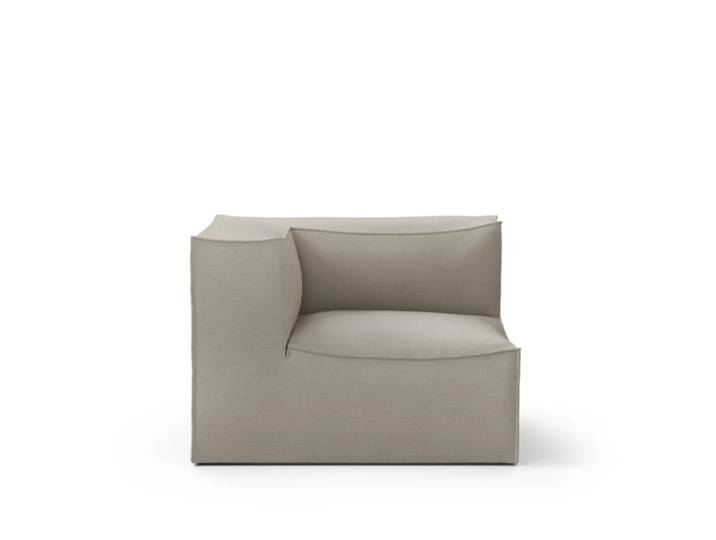 Ferm Living Catena Modulsofa Stoff cotton linen natural, connect corner 200