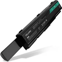 Cellonic Akku für Toshiba Satellite L555D, L450D, Equium L300, A500 / A500D, M203 (6600 mAh), Notebook Akku, Schwarz