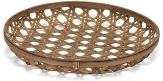 Melrose International Bamboo Tray - 22.25 x 22.25 x 3.75 - 22.25 x 22.25 x 3.75