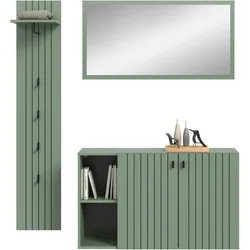 Garderobe Station 3-tlg. Graugrün