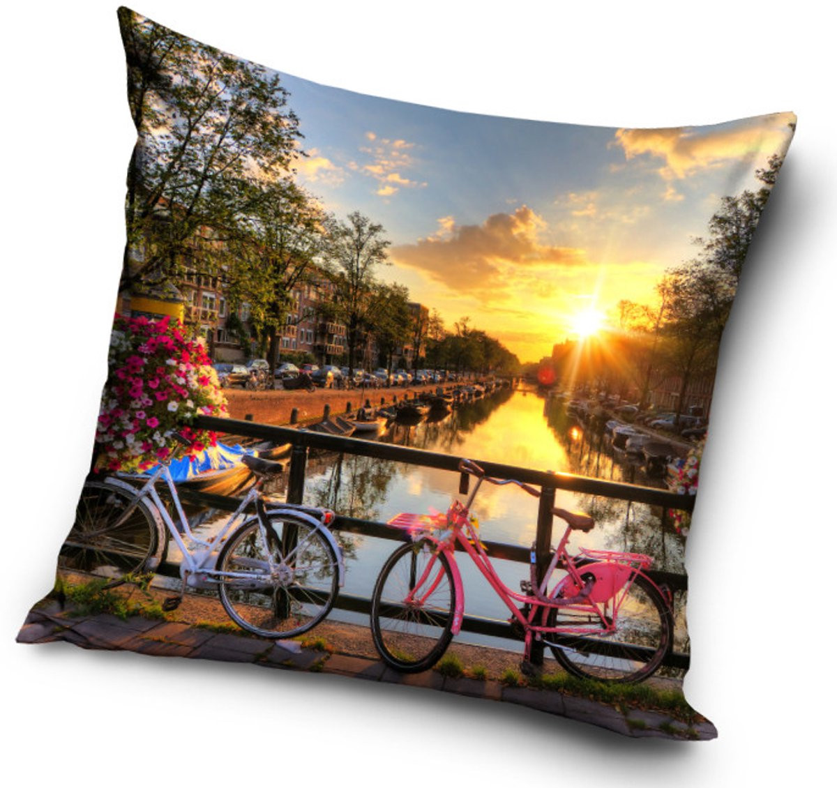 Cities kussenhoes Amsterdam 40 x 40 cm