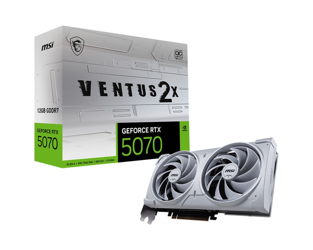 MSI GeForce RTX 5070 VENTUS 2X OC White Grafikkarte 12 GB