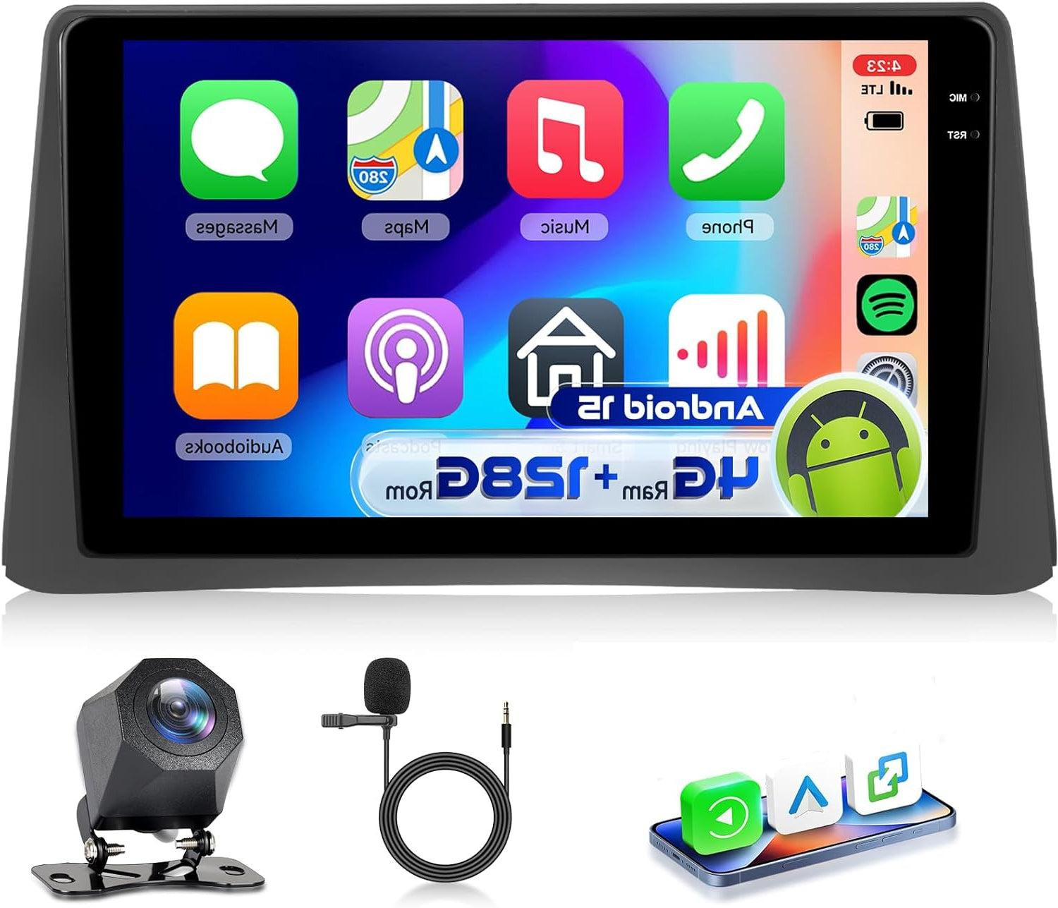 Selius Autoradio met 9 Inch IPS Touchscreen Multimedia Systeem