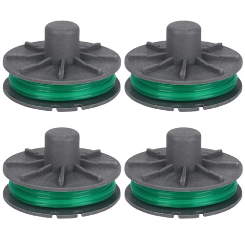 Yweller 4 stuks 5309-20 reservedraadspoel voor Gardena Turbotrimmer PowerCut Plus 650/30, verwisselbare draadspoel Ø 2 mm, 4,3 m lengte