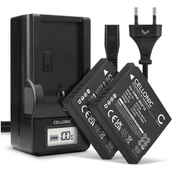 Cellonic Akku für Panasonic Lumix DMC-FS10, DMC-FS30, DMC-FS62, DMC-FS6, DMC-F3 (Kamera Akku), Kamera Stromversorgung, Schwarz