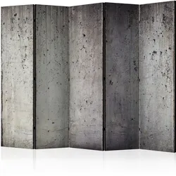 Paravent Grey City Grau/Grauweiß