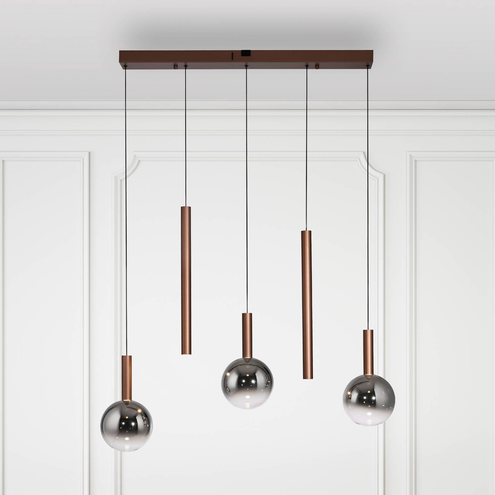 Paul Neuhaus Hanglamp Bowl, Modern Ronde LED Hanglamp voor Woon- of Eetkamer