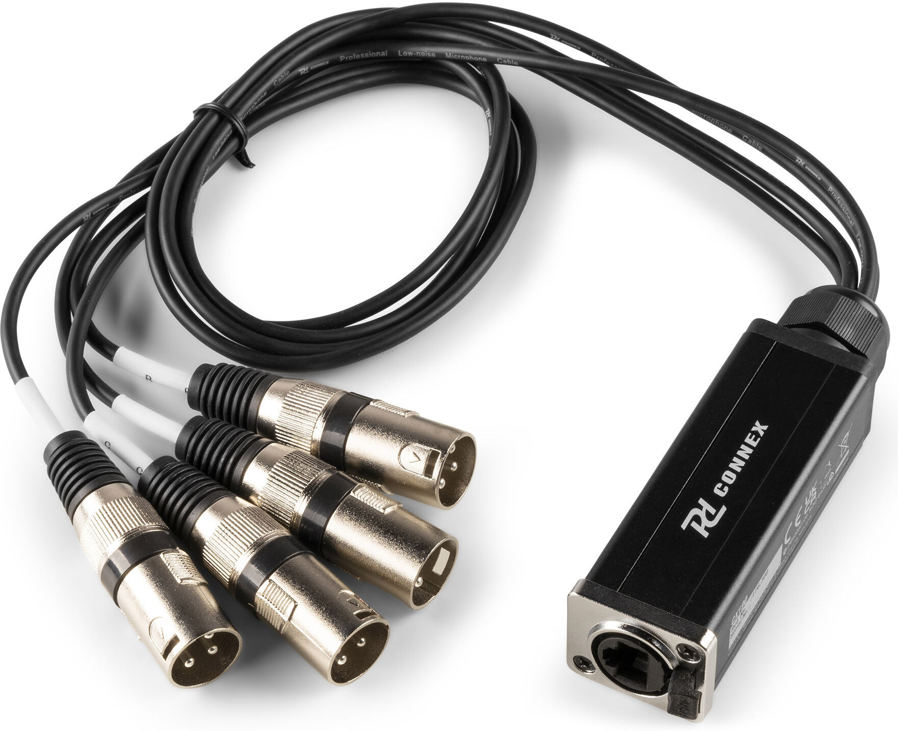 Pd-Connex Cx190 Rj45 Auf 4x Xlr3m Kabelverteiler 0,7m