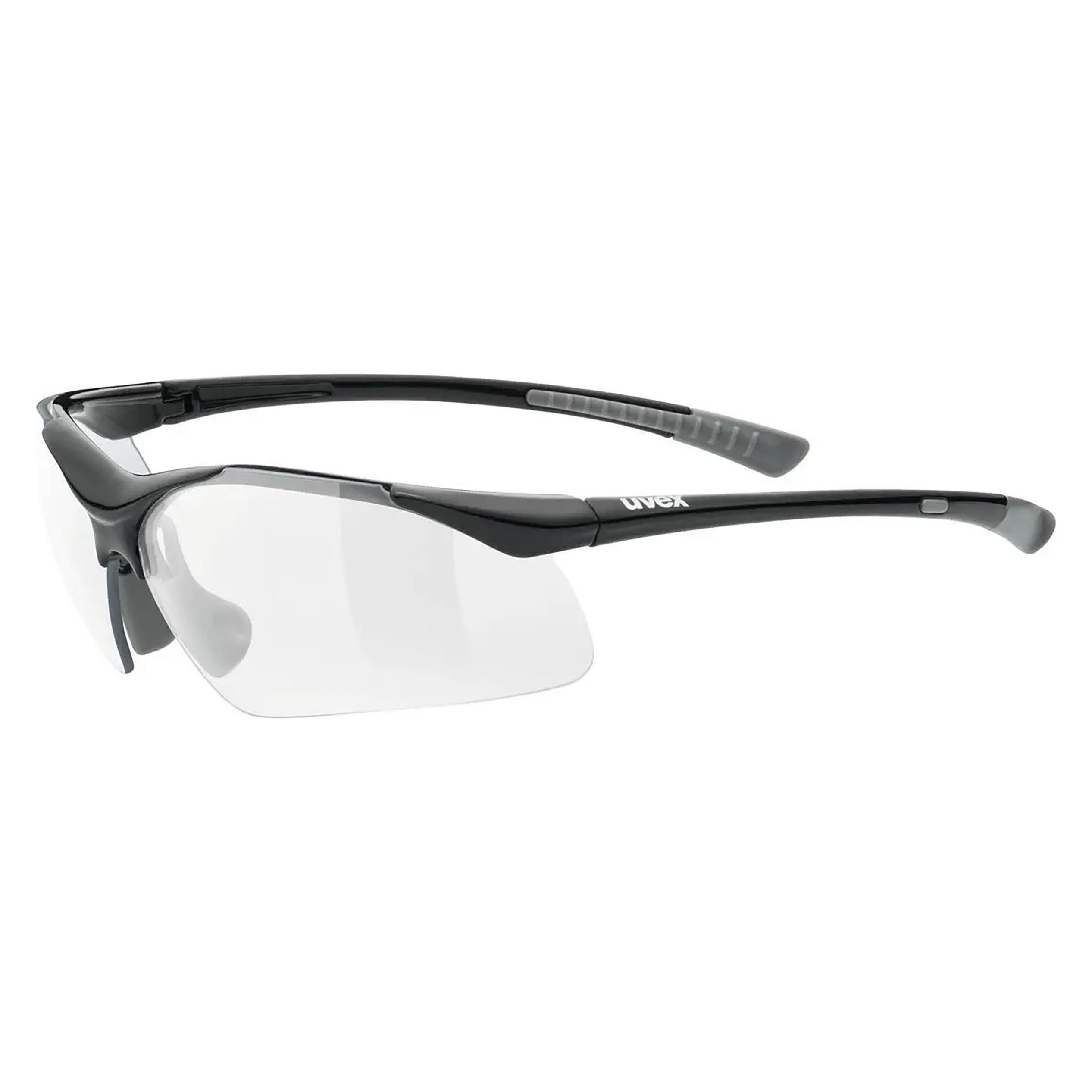 Uvex Sportstyle 223 (Black, Grey, Clear, Transparent) (B01KCFZC0K)
