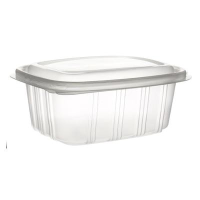 MONOUSO - Verpackungsbecher mit Klappdeckel Hoch PP 500ml (50 Stück)