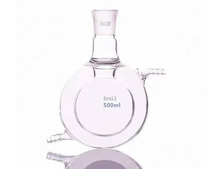 500 ml 1000 ml Labor-Ummantelungsglas-Doppelschicht-Reaktorflasche – Glasbecher mit 24/29-Verbindung(500ml)