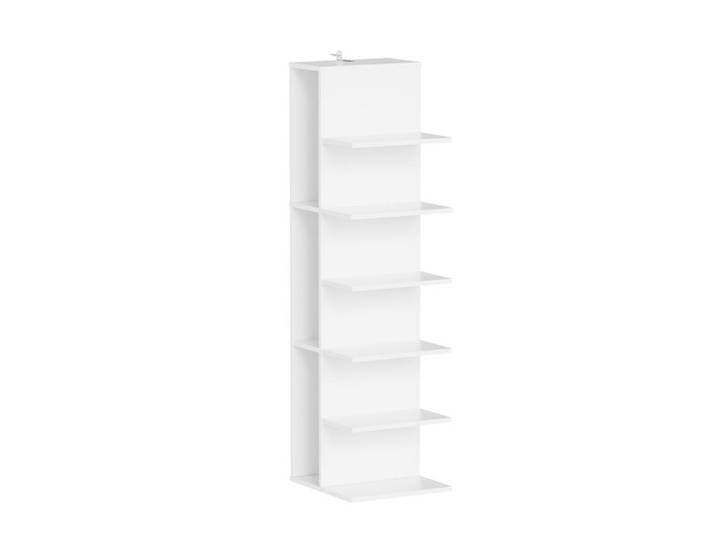 Étagère murale blanche - SoBuy - 5 niveaux - 7 étagères - 30×32.5×110.5 cm - Capacité de charge 45 kg