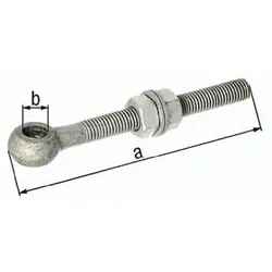 GAH Alberts Augenschraube M16 L.130 mm 16 mm verzinkt - 417260