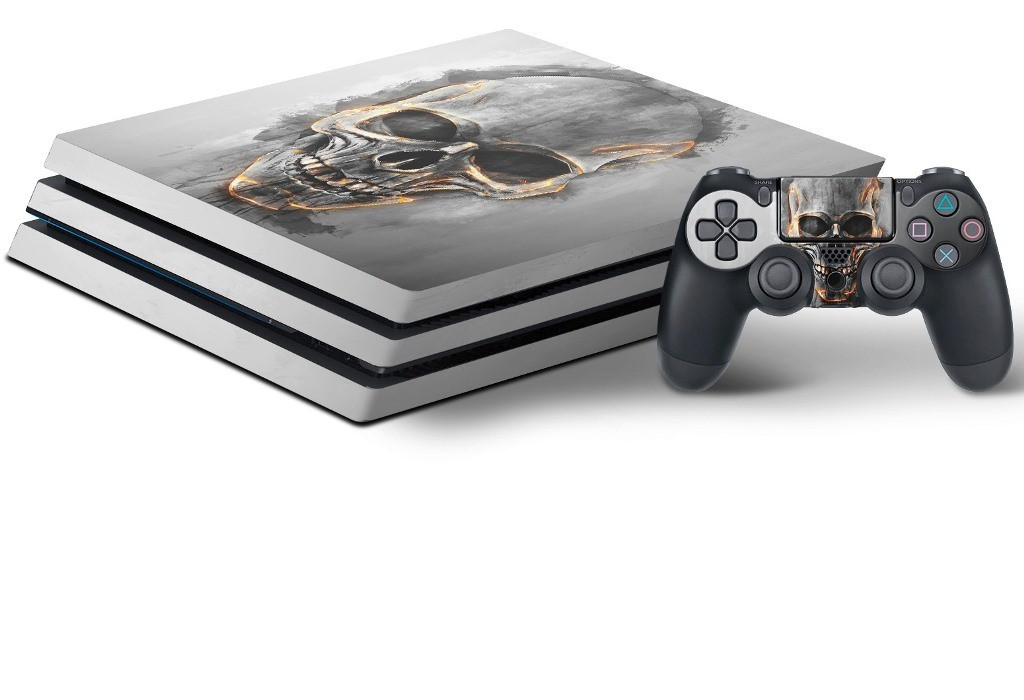 Speedlink Design-skin met schedelmotief voor Sony PS4 PRO console en controller