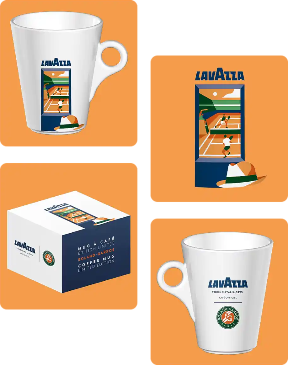 Lavazza   Roland-Garros - 350 ml mug pour café filtre