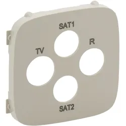 Legrand 754816 TV-R-SAT-SAT-Abdeckung für das Schalterprogramm VALENA ALLURE, Farbe: Mandelweiß