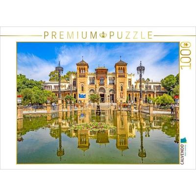 CALVENDO Puzzle Kleiner Teich im Park Maria Luisa | 1000 Teile Lege-Größe 64x48cm Foto-Puzzle für glückliche Stunden, Sonstige von , Calvendo Puzzle