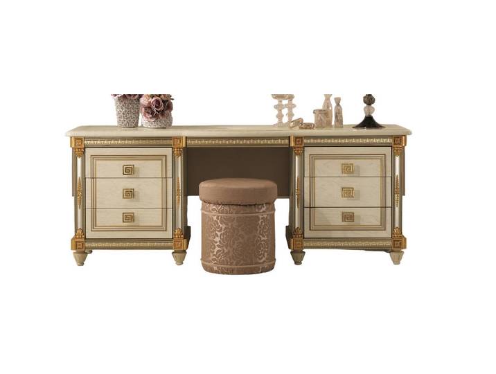 Xlmoebel Schminktisch Arredoclassic Schminktisch in elegantem Design aus Holz (Schminktisch, 1-St., Schminktisch), Hergestellt in Europa