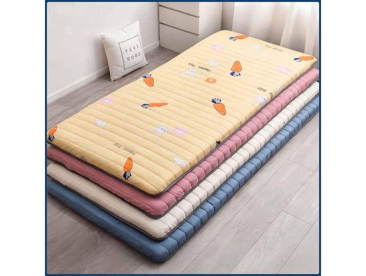 Matelas pliable – matelas de sol en mousse à mémoire de forme pour dortoir et logements locatifs, lit pliable et portable, mobilier de chambre à coucher.