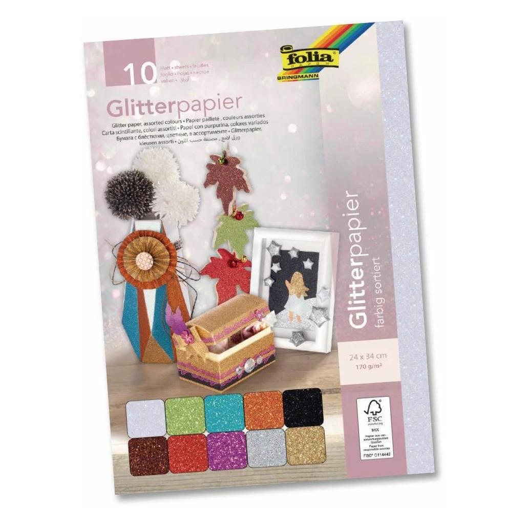 Folia Glitterpapier (170 g/m², 1x) (880409)